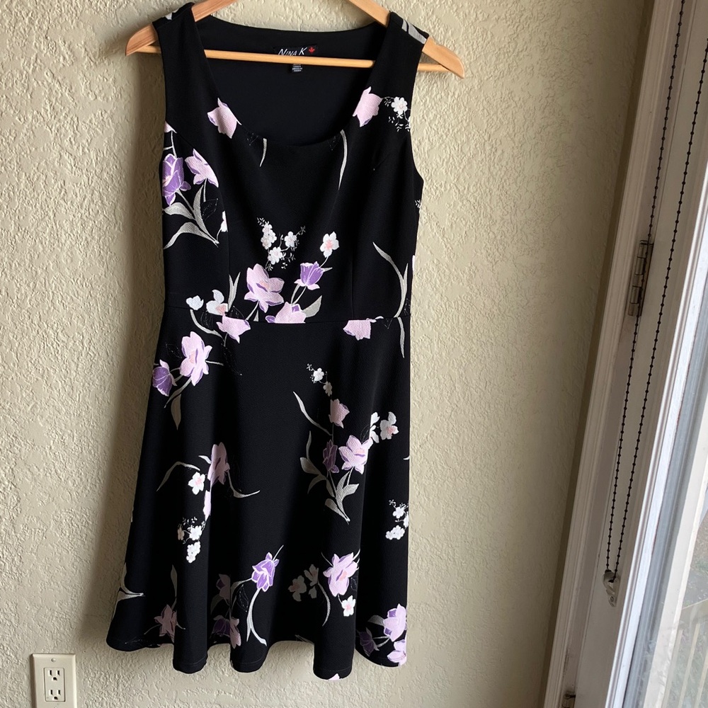 Nina K fit and flare tank dress